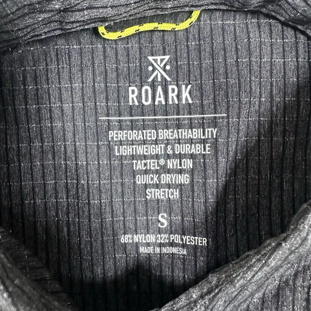 Roark Revival Shirt Mens Small Gray Bless Up Perforated Outdoor Hiking Travel - Picture 5 of 7